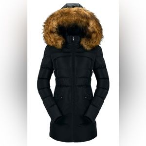 NWT CHERFLY Women’s Long Length Puffer Coat